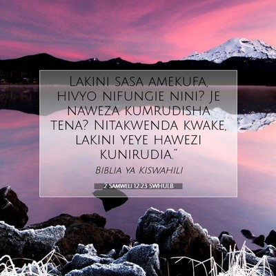 Picture 07 - 2 Samweli 12:23 SWHULB - Lakini sasa amekufa, hivyo nifungie nini? Je - Bible Verse Picture