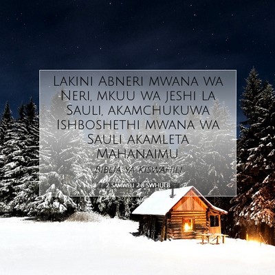 Picture 07 - 2 Samweli 2:8 SWHULB - Lakini Abneri mwana wa Neri, mkuu wa jeshi la - Bible Verse Picture