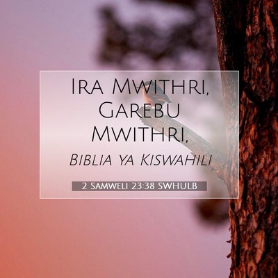 Picture 07 - 2 Samweli 23:38 SWHULB - Ira Mwithri, Garebu - Bible Verse Picture