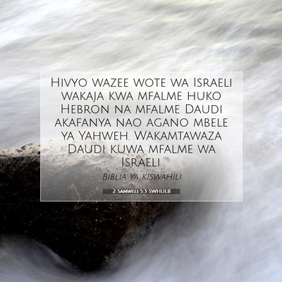 Picture 07 - 2 Samweli 5:3 SWHULB - Hivyo wazee wote wa Israeli wakaja kwa mfalme - Bible Verse Picture