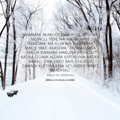 Picture 07 - 2 Wafalme 5:15 SWHULB - Naamani akarudi kwa yule mtu wa Mungu, yeye na - Bible Verse Picture