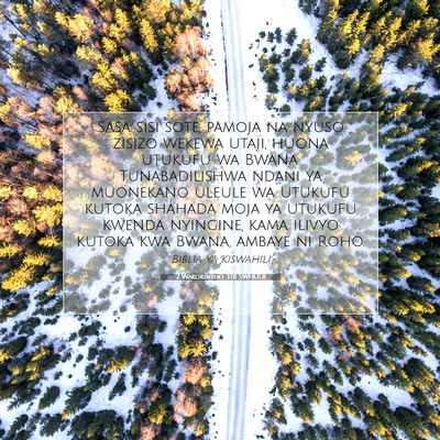 Picture 07 - 2 Wakorintho 3:18 SWHULB - Sasa sisi sote, pamoja na nyuso zisizo wekewa - Bible Verse Picture