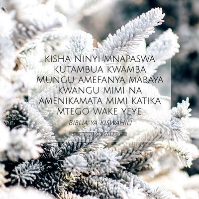 Picture 07 - Ayubu 19:6 SWHULB - kisha ninyi mnapaswa kutambua kwamba Mungu - Bible Verse Picture