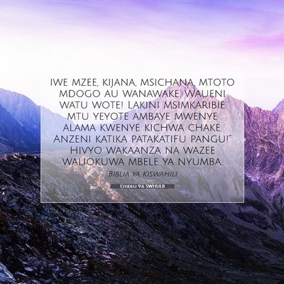 Picture 07 - Ezekieli 9:6 SWHULB - iwe mzee, kijana, msichana, mtoto mdogo au - Bible Verse Picture