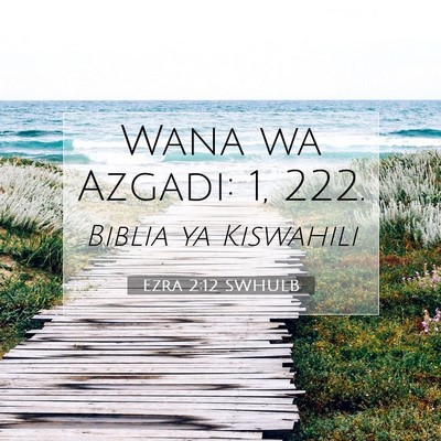 Picture 07 - Ezra 2:12 SWHULB - Wana wa Azgadi: 1, - Bible Verse Picture