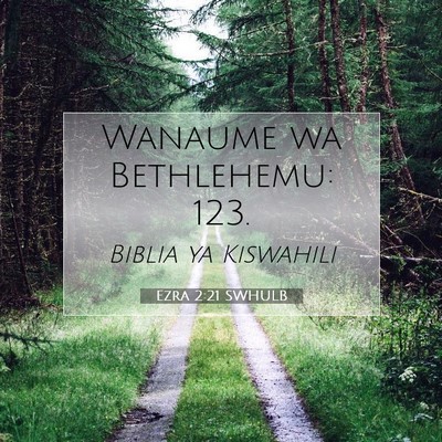 Picture 07 - Ezra 2:21 SWHULB - Wanaume wa Bethlehemu: - Bible Verse Picture