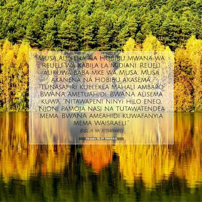 Picture 07 - Hesabu 10:29 SWHULB - Musa alinena na Hobibu mwana wa Reueli wa Kabila - Bible Verse Picture