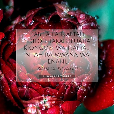 Picture 07 - Hesabu 2:29 SWHULB - Kabila la Naftali ndilo litakalofuatia. Kiongozi - Bible Verse Picture