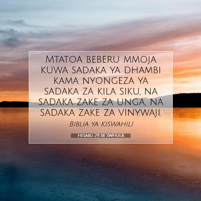 Picture 07 - Hesabu 29:38 SWHULB - Mtatoa beberu mmoja kuwa sadaka ya dhambi kama - Bible Verse Picture
