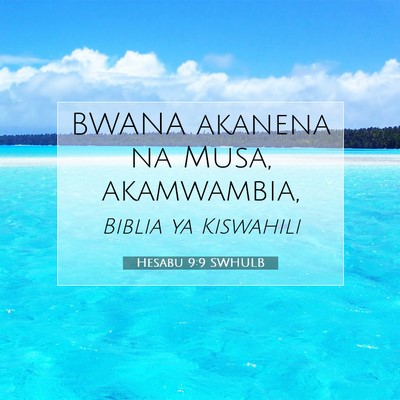 Picture 07 - Hesabu 9:9 SWHULB - BWANA akanena na Musa, - Bible Verse Picture