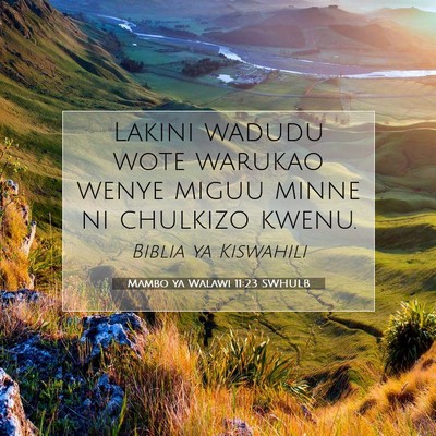 Picture 07 - Mambo ya Walawi 11:23 SWHULB - Lakini wadudu wote warukao wenye miguu minne ni - Bible Verse Picture
