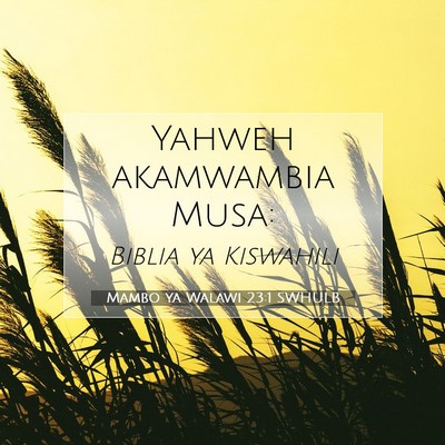 Picture 07 - Mambo ya Walawi 23:1 SWHULB - Yahweh akamwambia - Bible Verse Picture