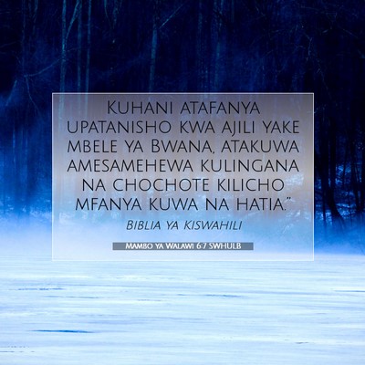Picture 07 - Mambo ya Walawi 6:7 SWHULB - Kuhani atafanya upatanisho kwa ajili yake mbele - Bible Verse Picture
