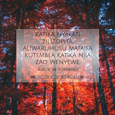 Picture 07 - Matendo ya Mitume 14:16 SWHULB - Katika nyakati zilizopita, aliwaruhusu mataifa - Bible Verse Picture
