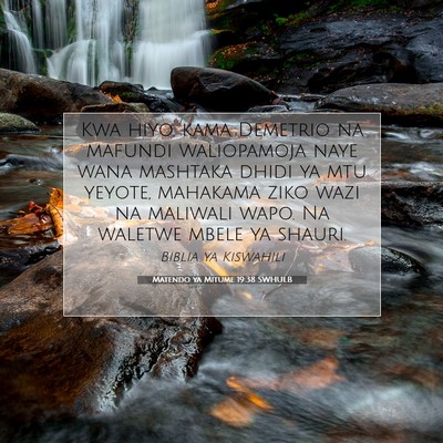 Picture 07 - Matendo ya Mitume 19:38 SWHULB - Kwa hiyo, kama Demetrio na mafundi waliopamoja - Bible Verse Picture