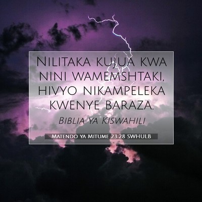 Picture 07 - Matendo ya Mitume 23:28 SWHULB - Nilitaka kujua kwa nini wamemshtaki, hivyo - Bible Verse Picture