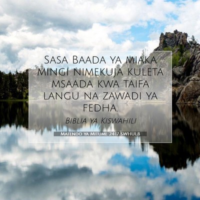 Picture 07 - Matendo ya Mitume 24:17 SWHULB - Sasa Baada ya miaka mingi nimekuja kuleta msaada - Bible Verse Picture