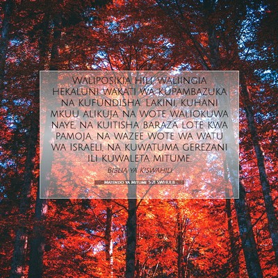 Picture 07 - Matendo ya Mitume 5:21 SWHULB - Waliposikia hili, waliingia hekaluni wakati wa - Bible Verse Picture