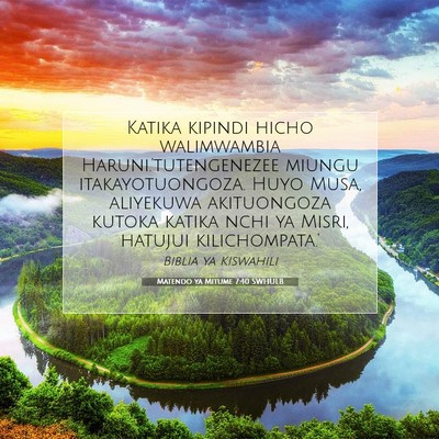 Picture 07 - Matendo ya Mitume 7:40 SWHULB - Katika kipindi hicho walimwambia - Bible Verse Picture