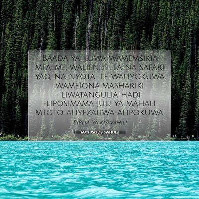 Picture 07 - Mathayo 2:9 SWHULB - Baada ya kuwa wamemsikia mfalme, waliendelea na - Bible Verse Picture