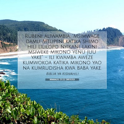Picture 07 - Mwanzo 37:22 SWHULB - Rubeni aliwambia, “Msimwage damu. Mtupeni - Bible Verse Picture