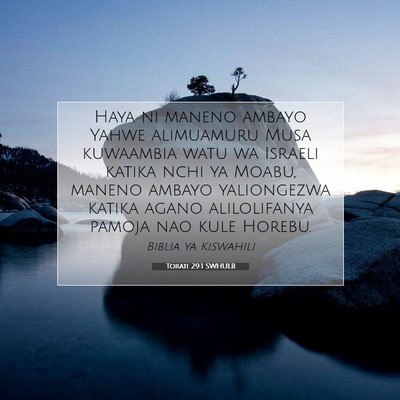 Picture 07 - Torati 29:1 SWHULB - Haya ni maneno ambayo Yahwe alimuamuru Musa - Bible Verse Picture
