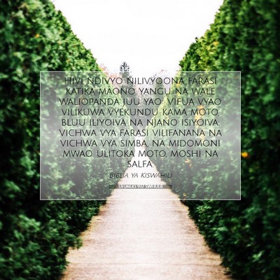 Picture 07 - Ufunuo 9:17 SWHULB - Hivi ndivyo nilivyoona farasi katika maono yangu - Bible Verse Picture