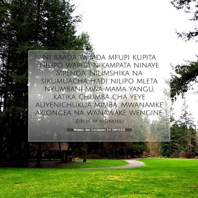 Picture 07 - Wimbo wa Sulemani 3:4 SWHULB - Ni baada ya mda mfupi kupita nilipo wapita - Bible Verse Picture