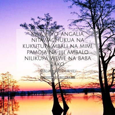 Picture 07 - Yeremia 23:39 SWHULB - Kwa hiyo, angalia, nitawachukua na kukutupa mbali - Bible Verse Picture