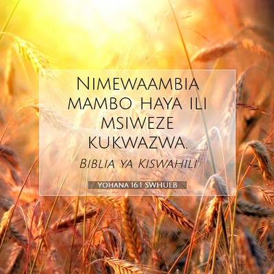 Picture 07 - Yohana 16:1 SWHULB - Nimewaambia mambo haya ili msiweze - Bible Verse Picture