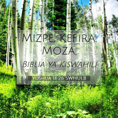 Picture 07 - Yoshua 18:26 SWHULB - Mizpe, Kefira, - Bible Verse Picture