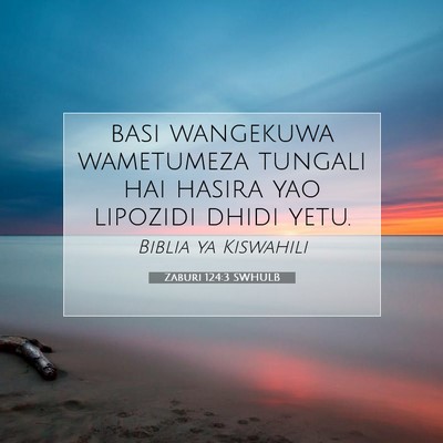 Picture 07 - Zaburi 124:3 SWHULB - basi wangekuwa wametumeza tungali hai hasira yao - Bible Verse Picture
