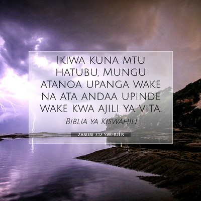 Picture 07 - Zaburi 7:12 SWHULB - Ikiwa kuna mtu hatubu, Mungu atanoa upanga wake - Bible Verse Picture