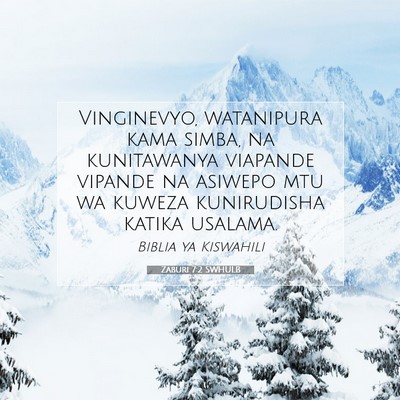 Picture 07 - Zaburi 7:2 SWHULB - Vinginevyo, watanipura kama simba, na kunitawanya - Bible Verse Picture