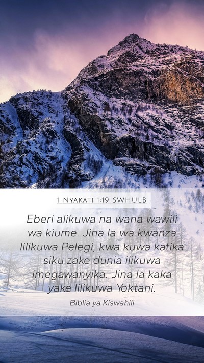 1 Nyakati 1:19 SWHULB Bible Verse Image
