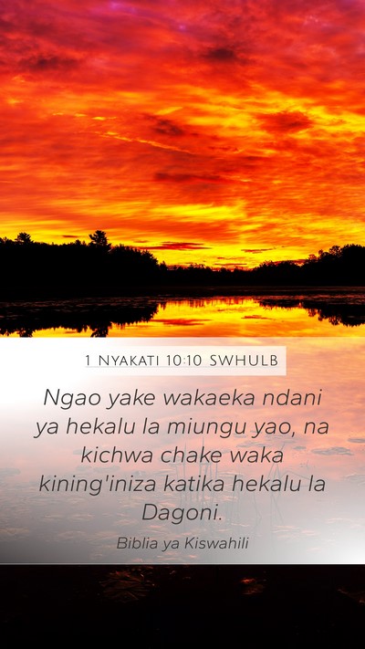1 Nyakati 10:10 SWHULB Bible Verse Image