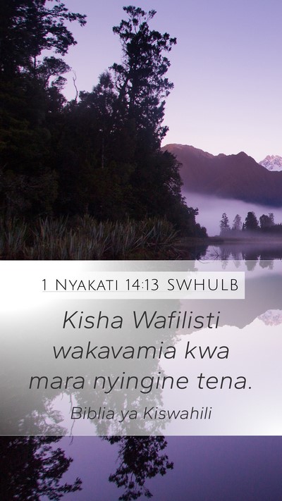 1 Nyakati 14:13 SWHULB Bible Verse Image