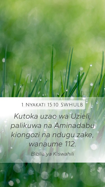 1 Nyakati 15:10 SWHULB Bible Verse Image