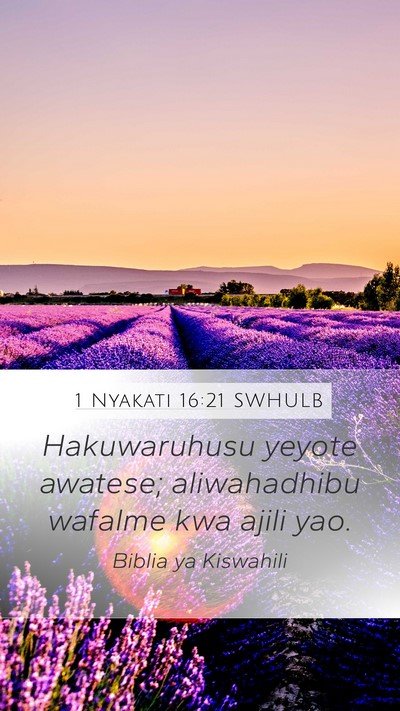 1 Nyakati 16:21 SWHULB Bible Verse Image