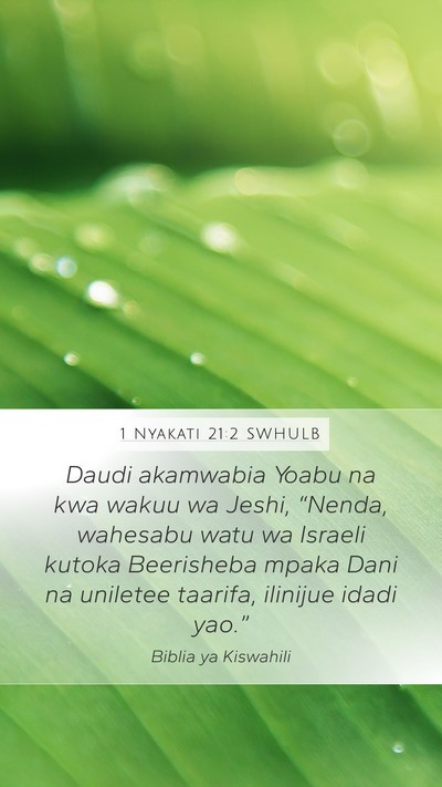 1 Nyakati 21:2 SWHULB Bible Verse Image