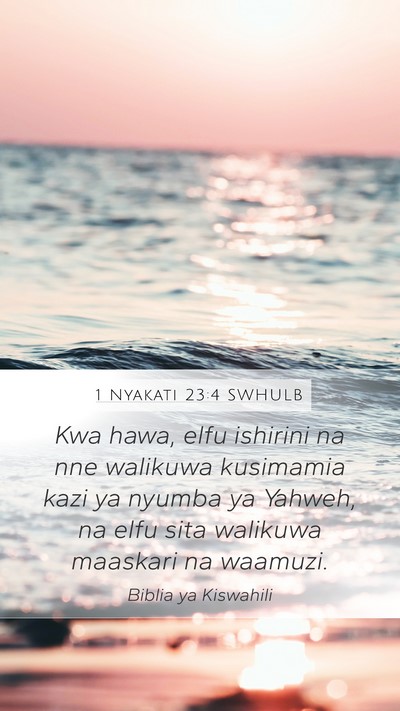 1 Nyakati 23:4 SWHULB Bible Verse Image