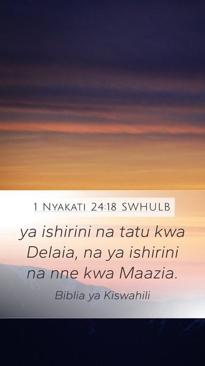 1 Nyakati 24:18 SWHULB Bible Verse Image