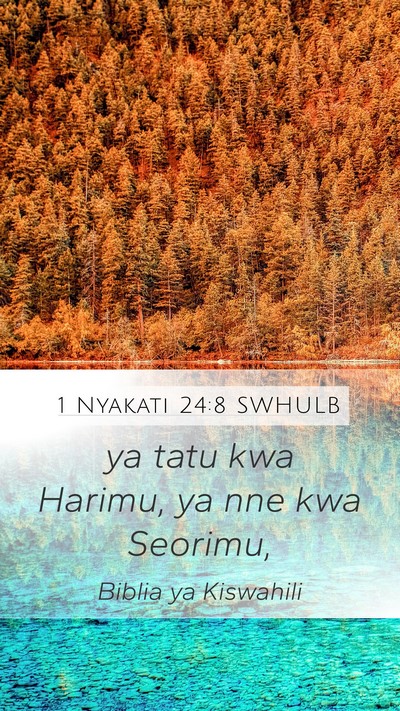 1 Nyakati 24:8 SWHULB Bible Verse Image