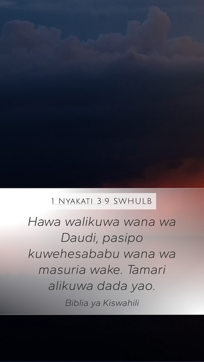 1 Nyakati 3:9 SWHULB Bible Verse Image