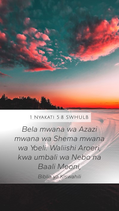 1 Nyakati 5:8 SWHULB Bible Verse Image