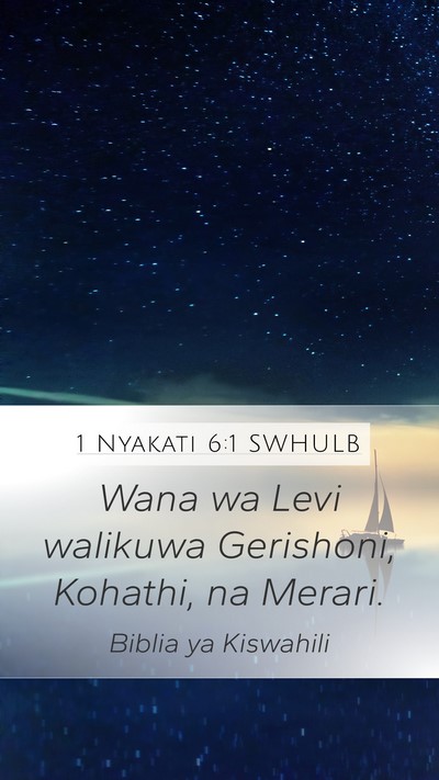 1 Nyakati 6:1 SWHULB Bible Verse Image