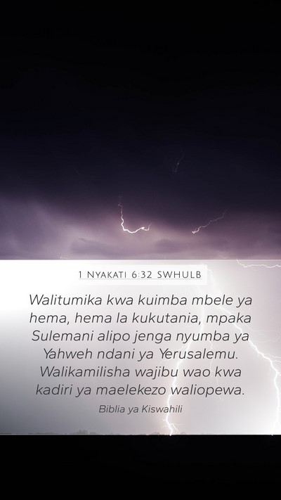1 Nyakati 6:32 SWHULB Bible Verse Image