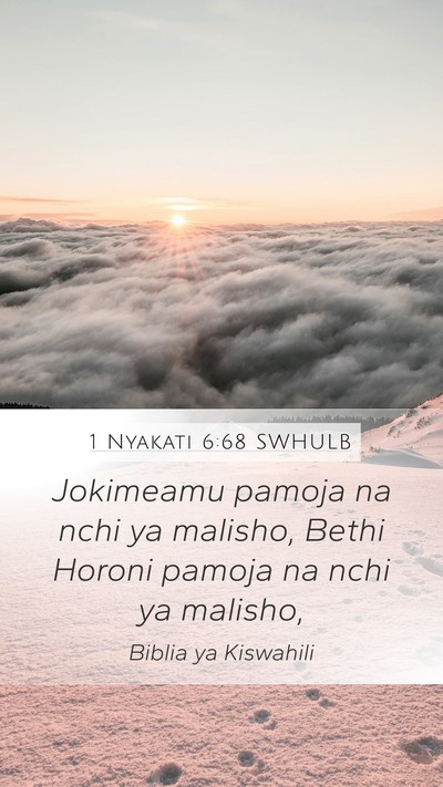 1 Nyakati 6:68 SWHULB Bible Verse Image