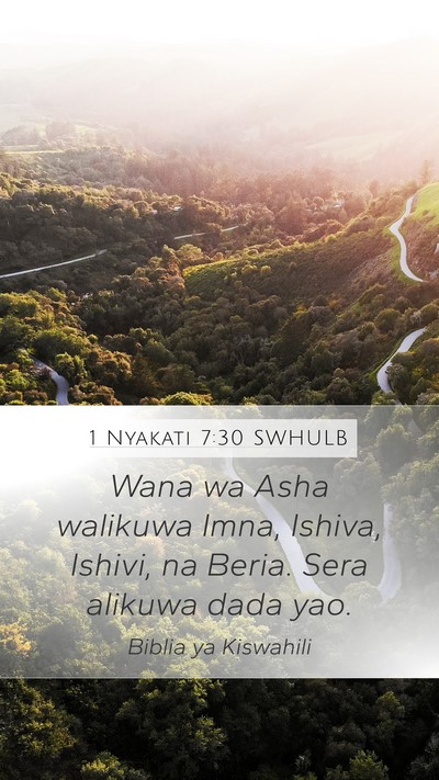 1 Nyakati 7:30 SWHULB Bible Verse Image