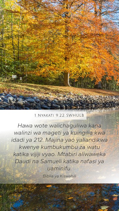 1 Nyakati 9:22 SWHULB Bible Verse Image